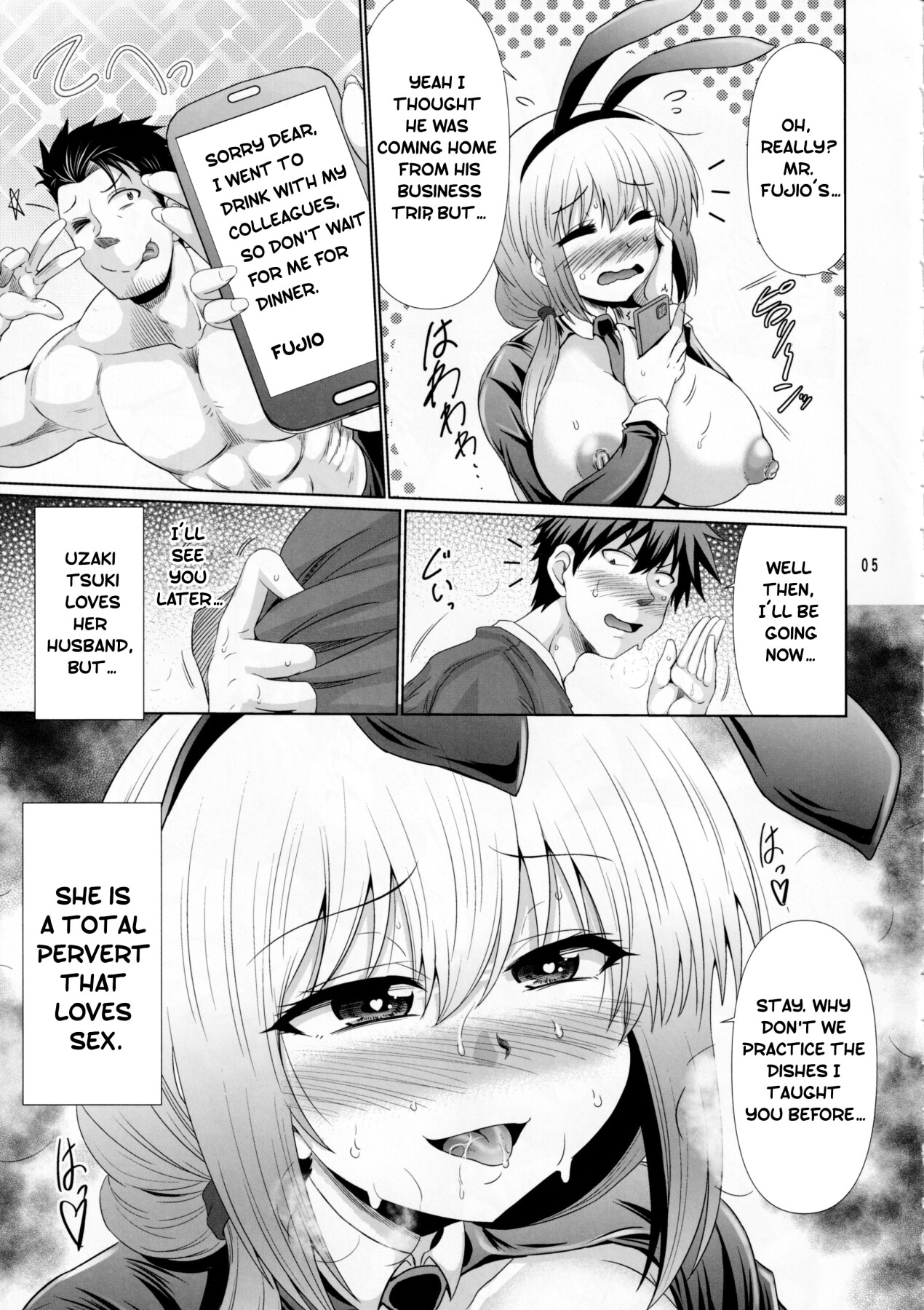 Hentai Manga Comic-Uzaki-chan's mother wants to be horny!-Read-4